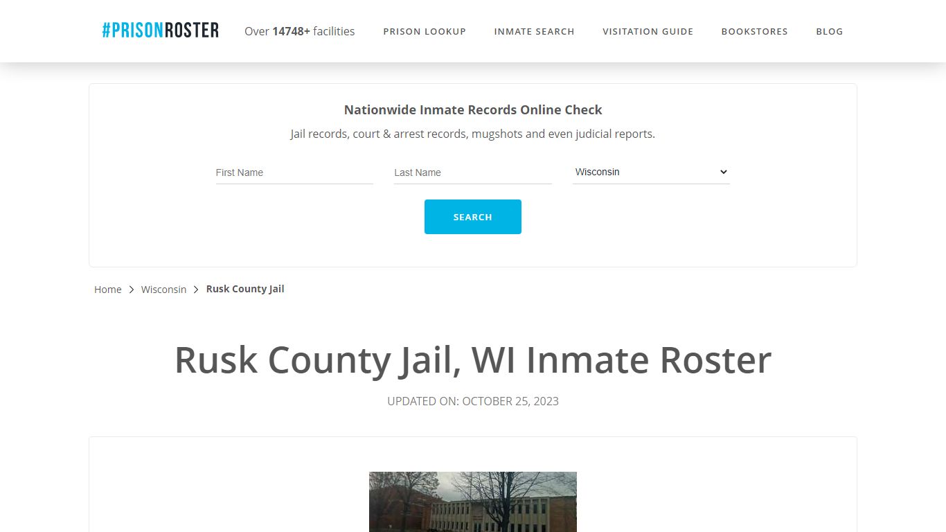 Rusk County Jail, WI Inmate Roster - Prisonroster